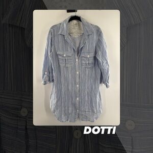 EUC Dotti Stripped Lace Embellished Tunic Coverup